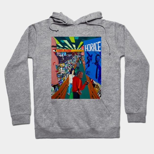 Horace Silver at Tower Records Hoodie by SPINADELIC